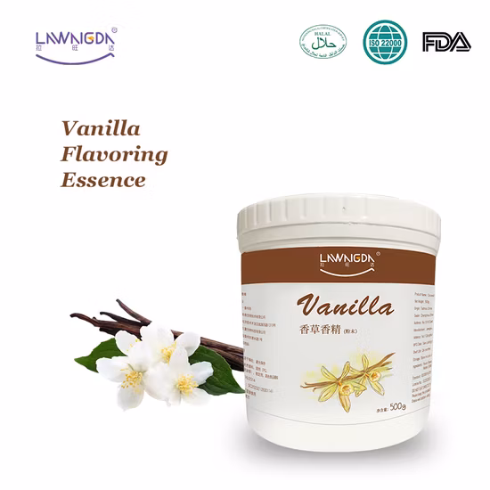 Lawangda Vanilla Flavor Powder 500g Food Grade Powdered Vanilla Flavouring for Baking
