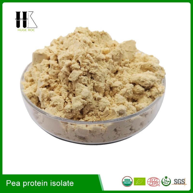 Food Grade Ingredients Organic Pea Protein Concentrate 72% Isolate 80% 85% Powder No Allergen No Gluten