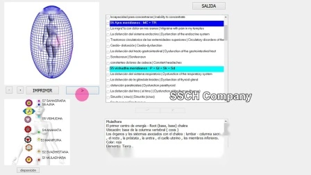 Macchina per i chakra dell'aura per l'analisi della salute fisica