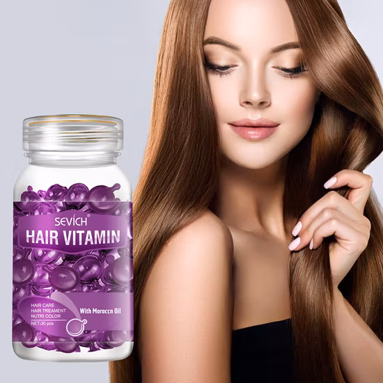 OEM Etichetta privata Collage Siero Trattamento per la crescita dei capelli Olio per la crescita dei capelli Capsula vitaminica per capelli quotidiana per le donne