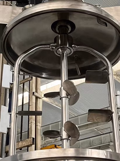 Emulsionatore miscelatore omogeneizzatore per linea di produzione di creme e unguenti sottovuoto CE
